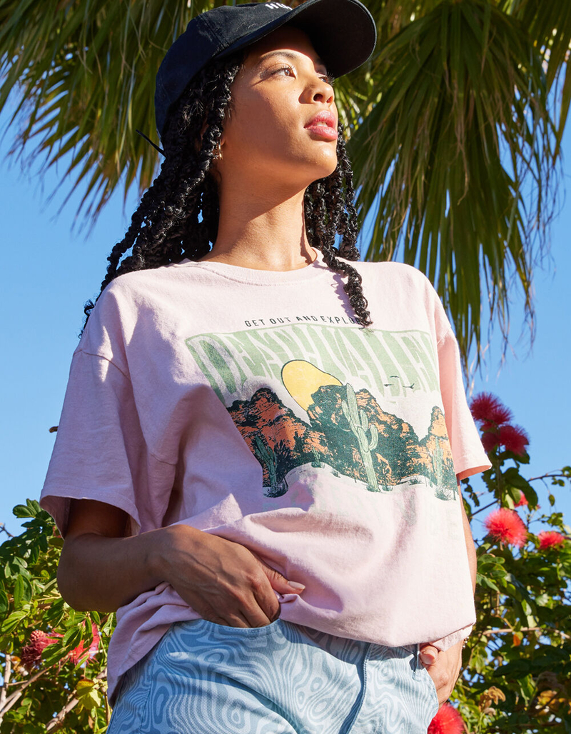 FULL TILT Death Valley Womens Oversized Tee image number 4