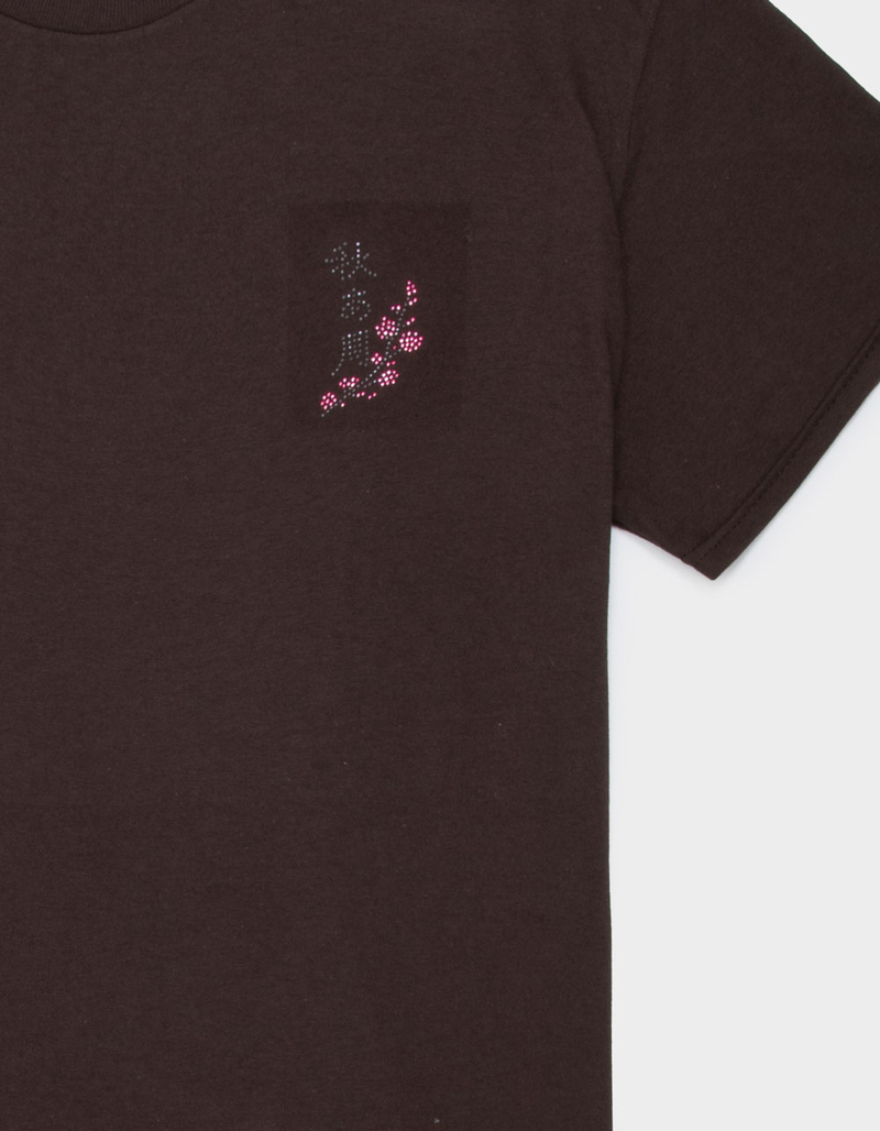 SAME GANG Rhinestone Blossom Mens Tee image number 1