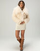 WEST OF MELROSE Crop Shaggy Womens Jacket image number 2