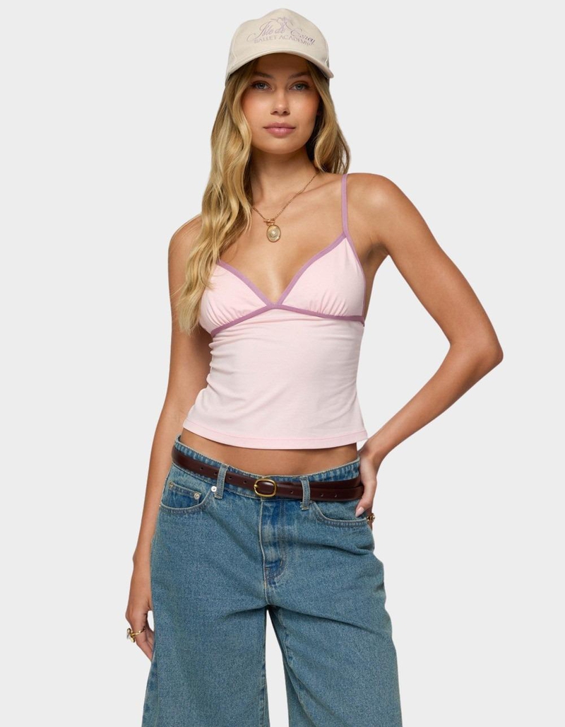 EDIKTED Leona Contrast Tank Top image number 0