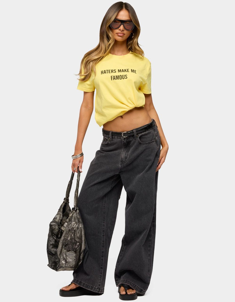 EDIKTED Nichol Low Rise Baggy Jeans image number 4