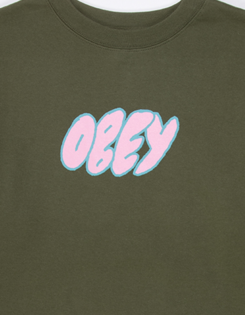 OBEY Bubble Type Mens Crewneck Sweatshirt image number 1