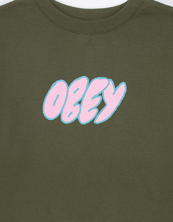 OBEY Bubble Type Mens Crewneck Sweatshirt Alternative Image