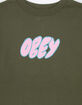 OBEY Bubble Type Mens Crewneck Sweatshirt image number 2