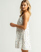 LOVE FIRE Ditsy Tier White Babydoll Dress image number 2