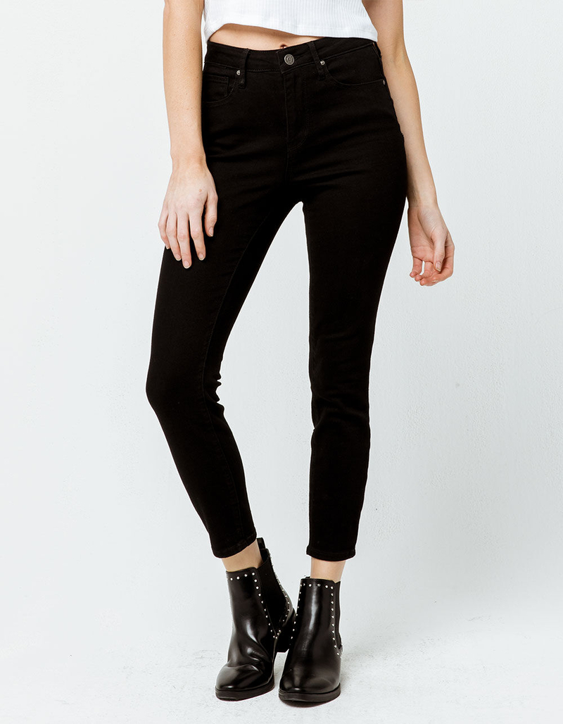 RSQ Cali High Rise Ankle Black Womens Skinny Jeans image number 2