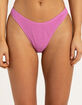 RSQ Ruffle Cheekier High Leg Bikini Bottoms image number 2