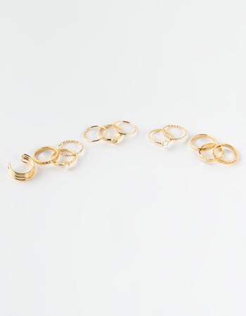FULL TILT 13 Pack Dainty Ring Set Primary Image