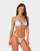 EDIKTED Gingham Knotted Bikini Top image number 5