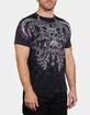 AFFLICTION Darkness Falls Mens Tee image number 2