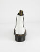 DR. MARTENS 2976 Quad Platform Womens White Chelsea Boots image number 4