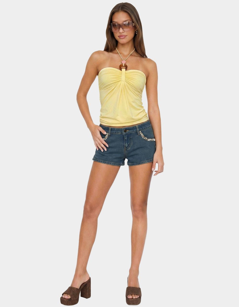 EDIKTED Itzel Ring Gathered Halter Top image number 3