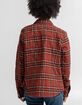 DICKIES Womens Quilted Flannel Jacket image number 3
