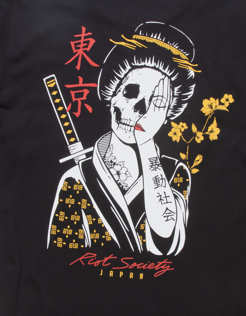 RIOT SOCIETY Urban Geisha Tattoo Mens Tee image number 2