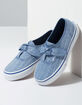 VANS Lace Chambray Authentic Knotted True Blue Girls Shoes image number 4