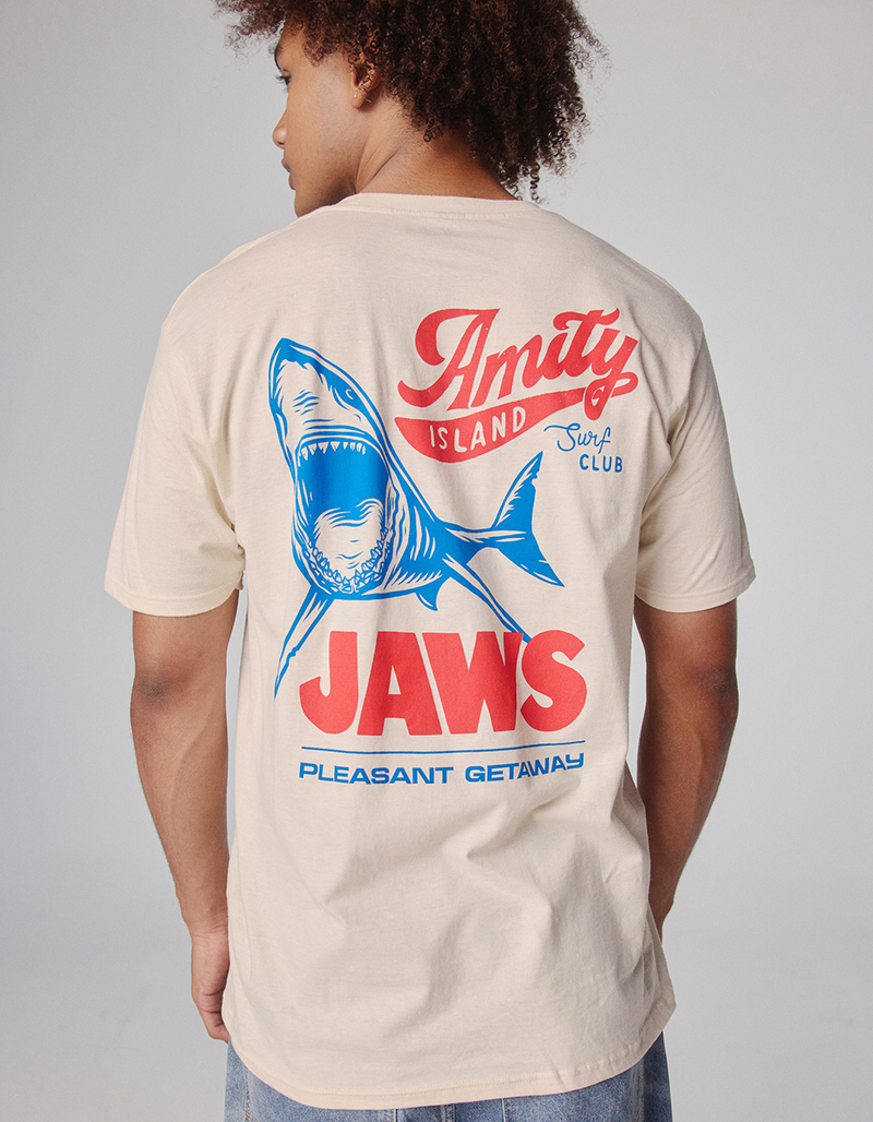 PLEASANT GETAWAY x Jaws Amity Island Mens Tee image number 0