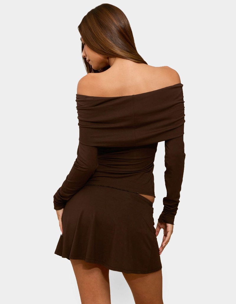 EDIKTED Habiba Foldover Off Shoulder Top image number 2