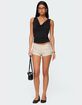 EDIKTED Twyla Polka Dot Stretch Shorts image number 2