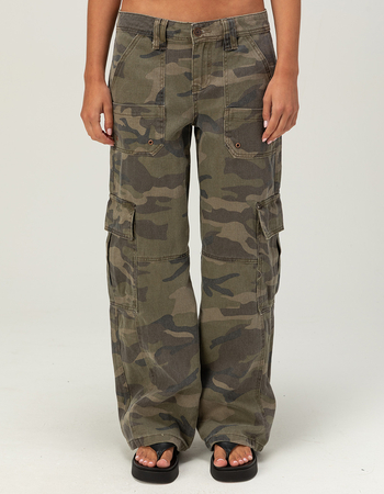 RSQ Womens Low Rise Camo Baggy Cargo Pants Alternative Image