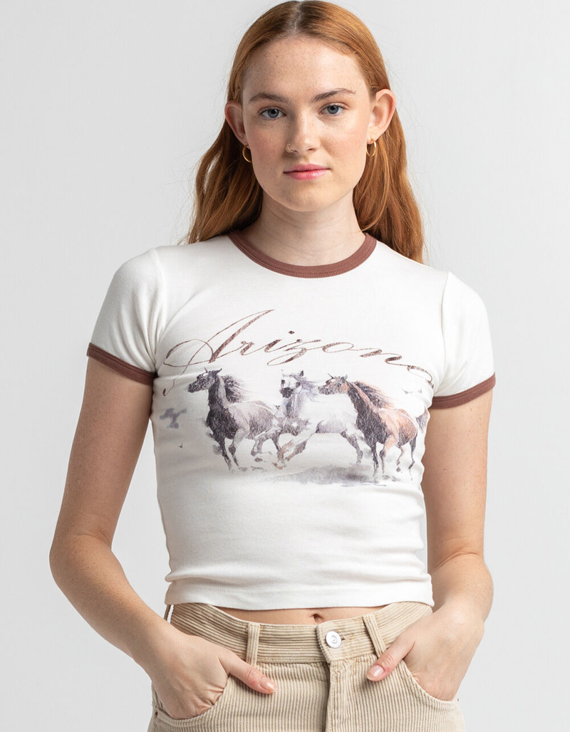 BDG Urban Outfitters Womens Arizona Horse Baby Tee image number 0