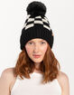 Checkered Pom Womens Beanie image number 2