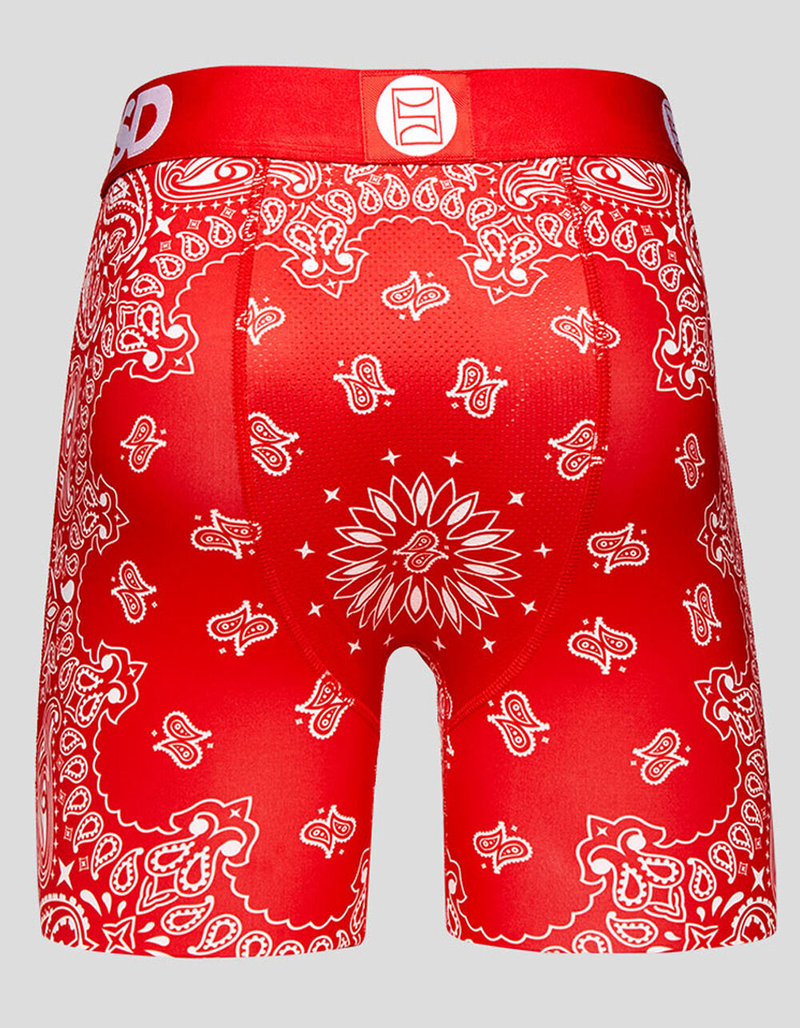 PSD Red Bandana Mens Boxer Briefs image number 2