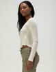 BILLABONG My Henley Womens Long Sleeve Top image number 3