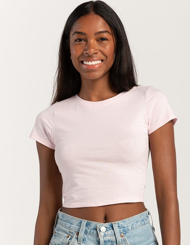 Carly Baby Tee - Pale Azure