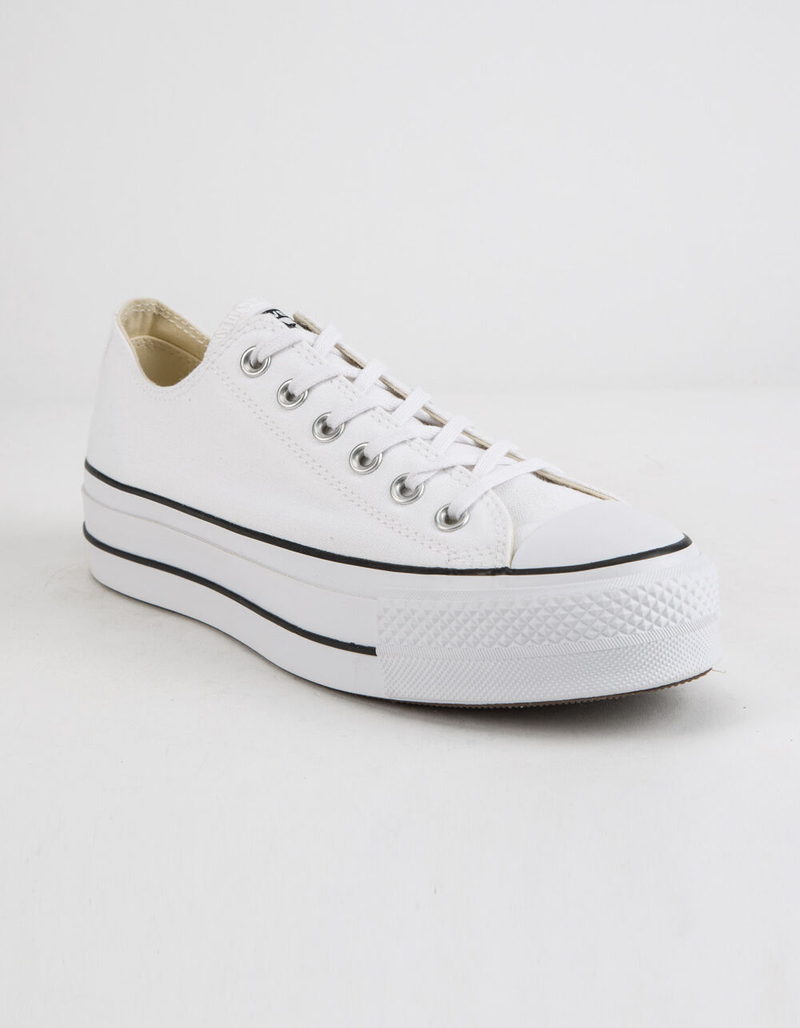 CONVERSE Chuck Taylor All Star Lift White Womens Low Top Shoes image number 1