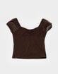 RSQ Girls Flocked Mesh Top image number 1