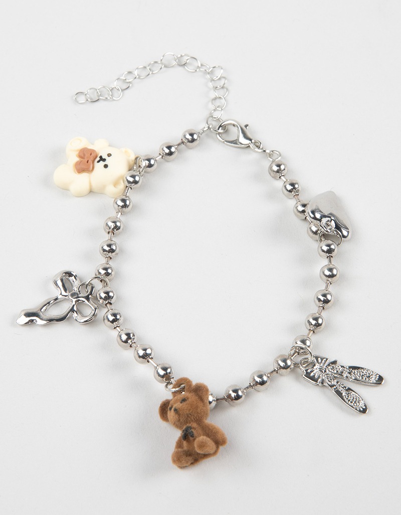 FULL TILT Bear/Bow/Ballet Charm Bracelet image number 1