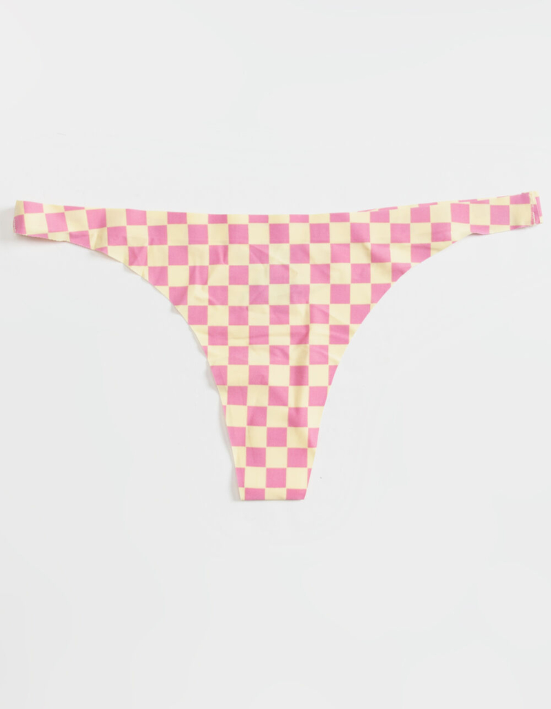 FULL TILT Checkered Lasercut Thong image number 0