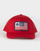 SALTY CREW Freedom Flag Retro Mens Trucker Hat image number 1