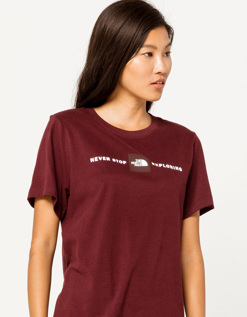 THE NORTH FACE Red Womens Tee image number 0