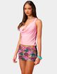 EDIKTED Blush Barbie&trade; Chiffon Cowl Neck Top image number 2
