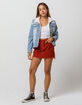 RSQ Exposed Button Corduroy Mini Skirt image number 1
