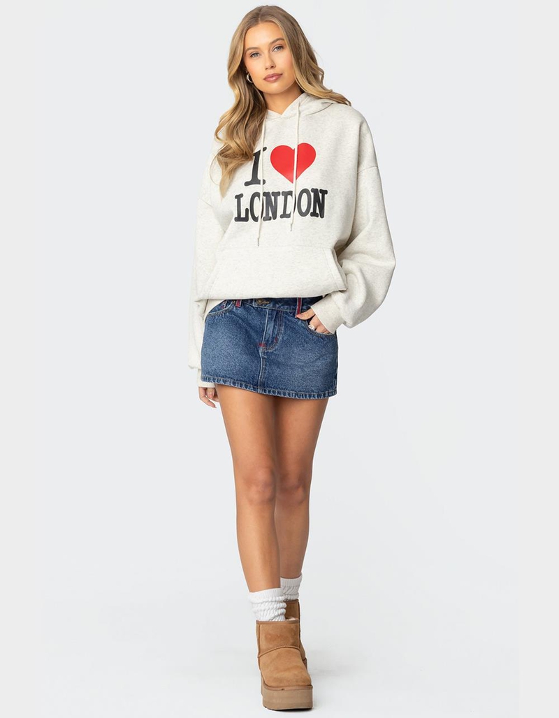 EDIKTED London Lover Oversized Hoodie image number 3