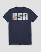 USA Rainbow Swoosh Unisex Tee image number 1