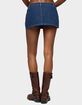 EDIKTED Camelia Denim Mini Skort image number 3