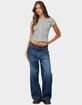 EDIKTED Bonita Striped Button Up Top image number 4