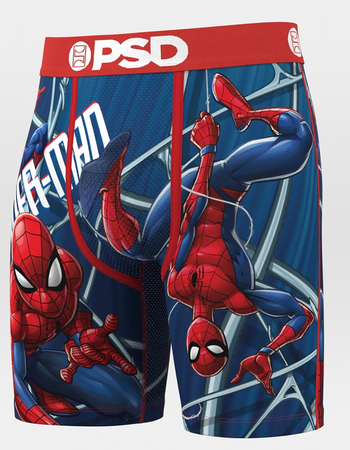 PSD x Marvel Spider-Man Webbed Up Mens Boxer Briefs Alternative Image