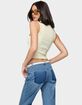 EDIKTED Basel Button Up Tank Top image number 2