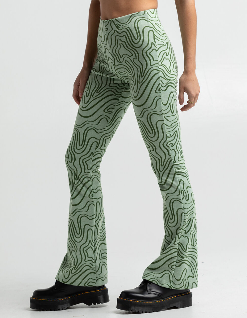 RSQ Womens Wave Print Flare Pant image number 3