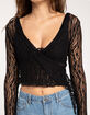 COTON CANDY LA Lace Surplus Womens Top image number 4