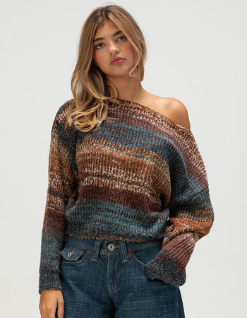 RSQ Womens Space Dye Sweater Primary Image