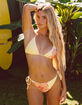 DAMSEL Hibiscus Flow Tie Side Cheeky Bikini Bottoms image number 1