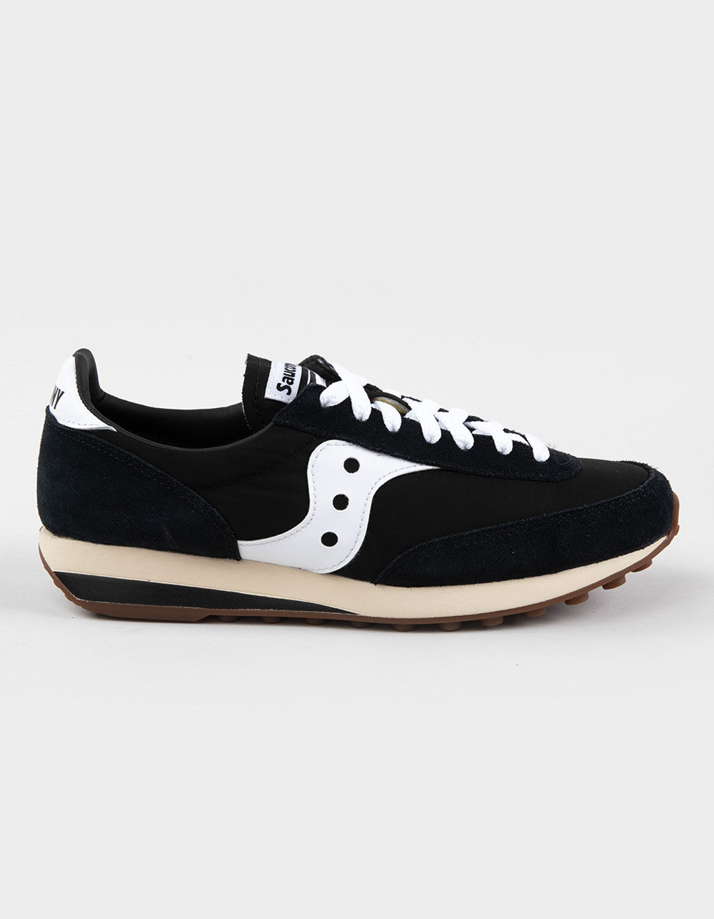 【関税込み】Saucony ブラック&ホワイト Trainer 80 スニーカー SAUCONY Trainer 80 Womens Shoes - BLK/WHT | Tillys