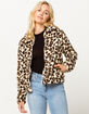 OTHERS FOLLOW Leopard Sherpa Womens Jacket image number 1