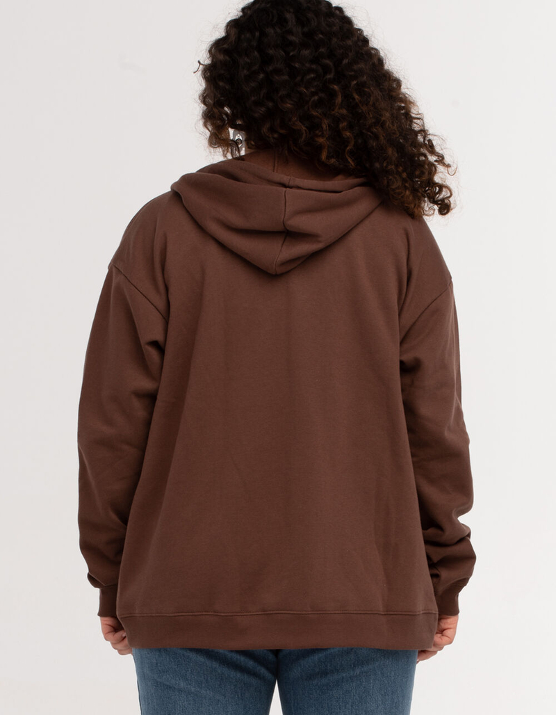 FULL TILT Womens Oversized Zip-Up Hoodie image number 6