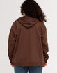 FULL TILT Womens Oversized Zip-Up Hoodie image number 7